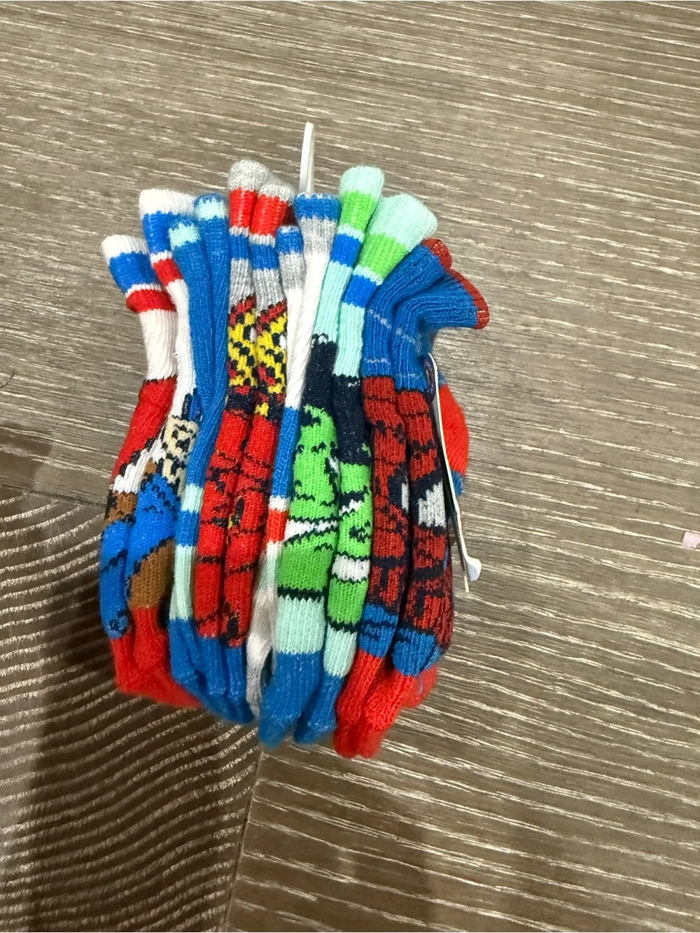 NWT Size 18-24 months Marvel Super Hero safety Socks 6 pairs